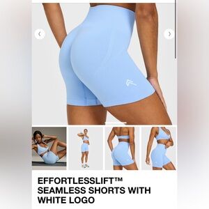 Oner Active Light Blue Seamless Bike Shorts